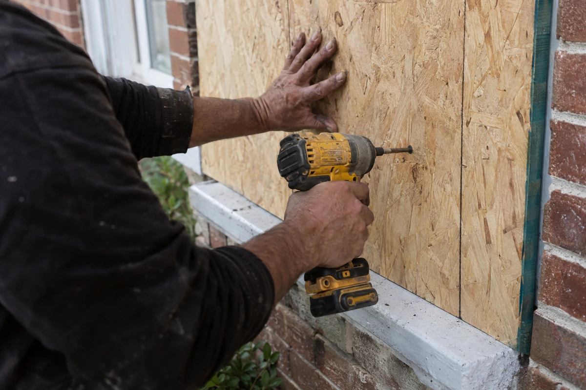 Emergency board up contractor